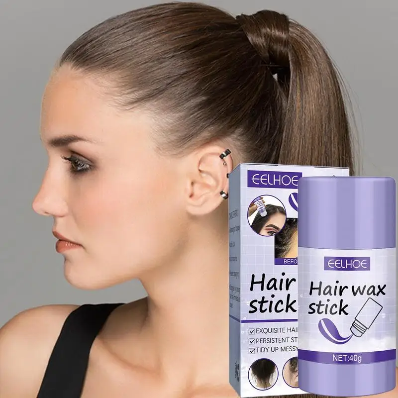 

Hair Styling Wax Stick 40g Non-greasy Arrange Loose Smoothing Nourish Flyaway Frizz Hair Along The Hairline Neck Area Wax Stick