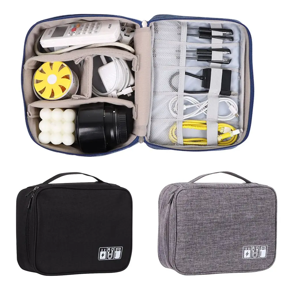 

Portable Earphone Cable USB Charger Tidy Organizer Storage Bag Travel Case Pouch