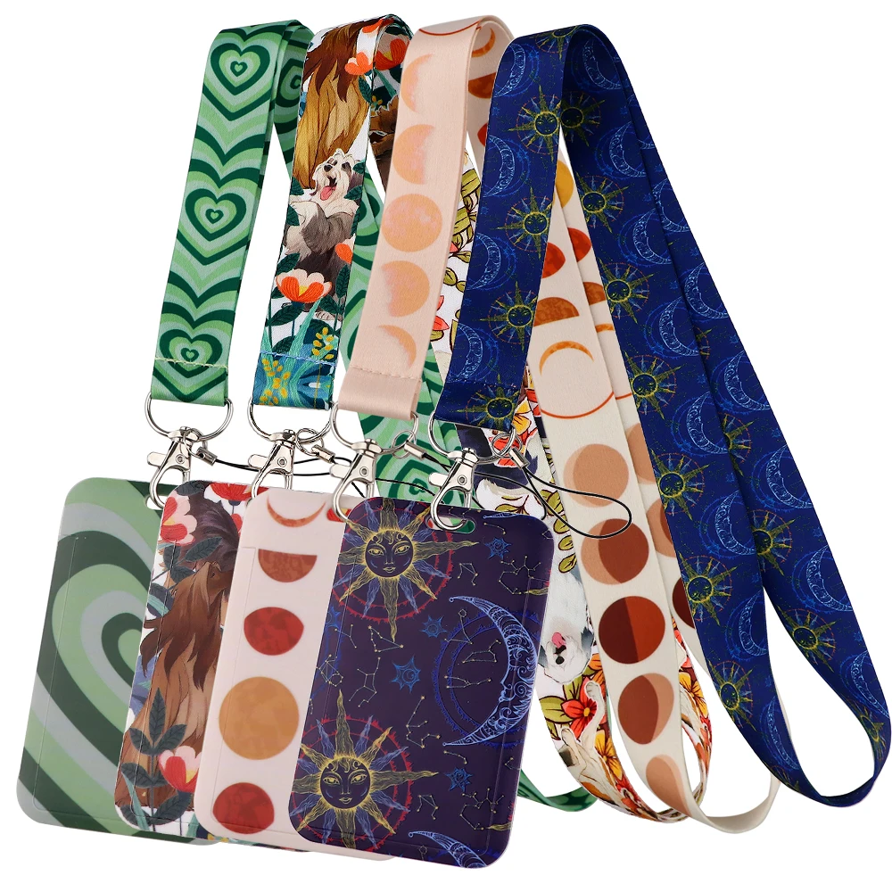 

Novel Neck Strap Lanyards Keychain Badge Holder ID Credit Card Pass Hang Rope Lariat Lanyard for Keys Anime Accessories Gifts