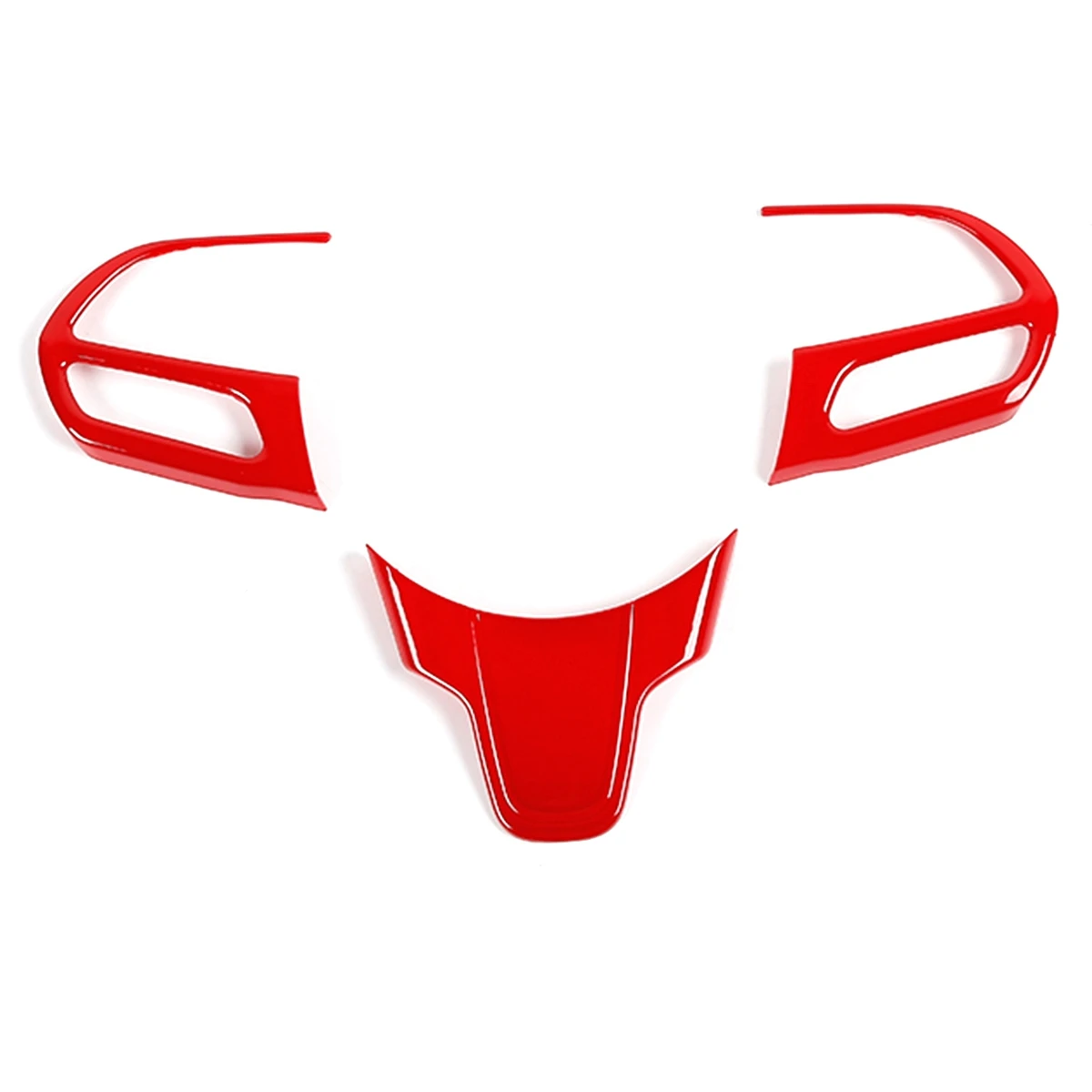 

Steering Wheel Cover Trim ABS Interior Accessories for Chrysler 300C 2015-2021 (Red)