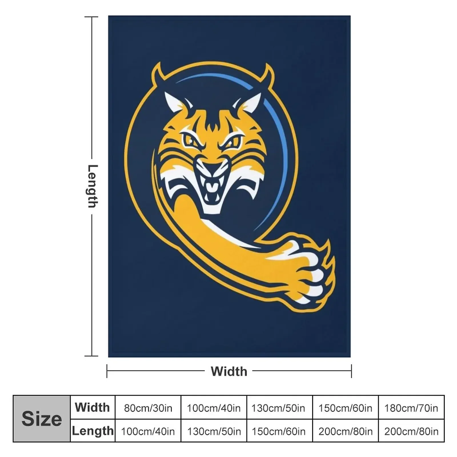 Шикарные дизайнерские одеяла bobcat Quinnipiac-icon мягкие бриллиантовые