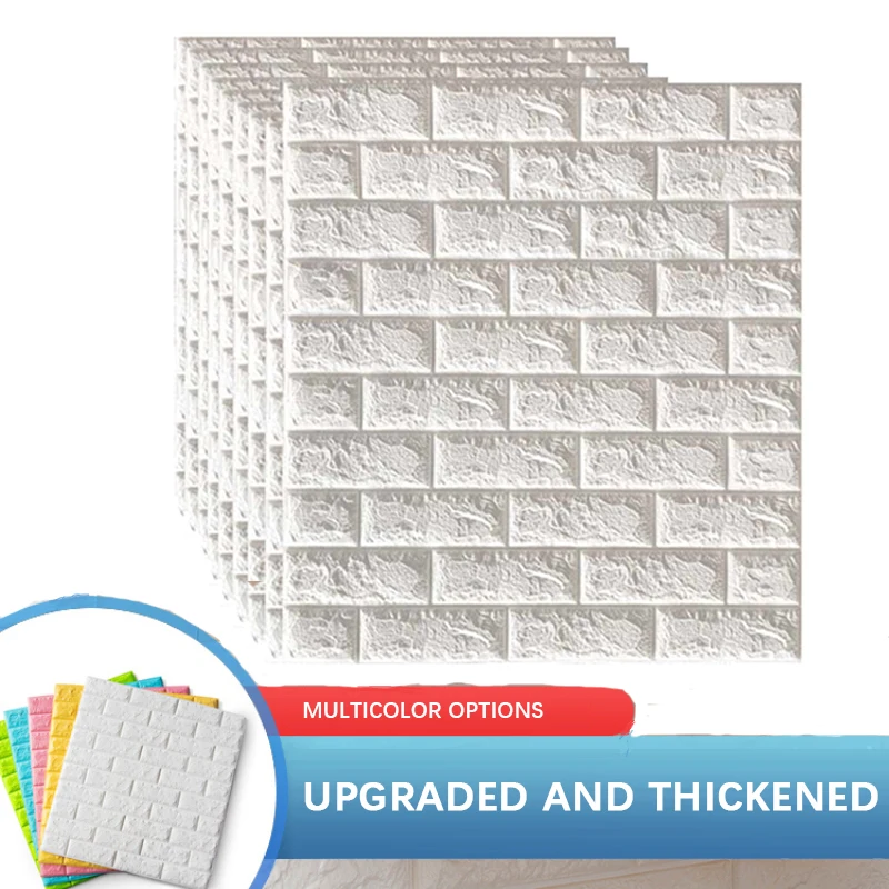 

10 шт., водостойкие клейкие обои с имитацией кирпича, 70 х77 см