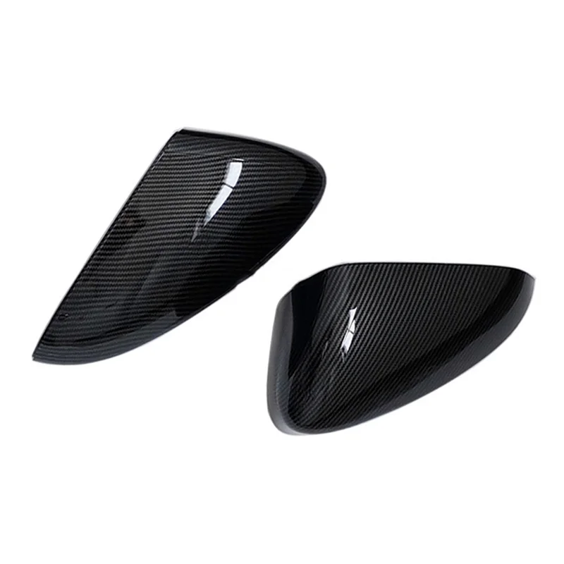 

Car Carbon Fiber Rearview Side Glass Mirror Cover Trim Rear Mirror Covers Shell for Ford Fusion 2013-2021