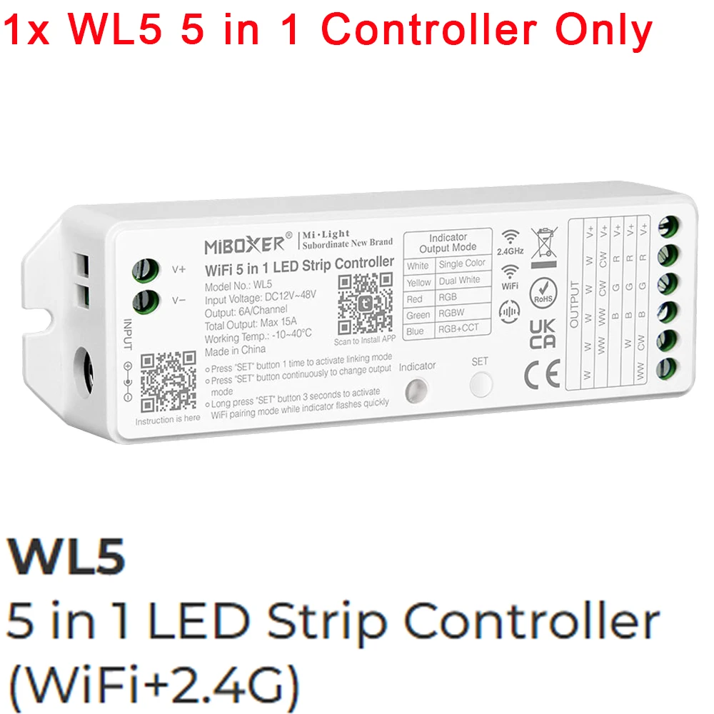

Miboxer RGB Контроллер светодиодной ленты 5 в 1