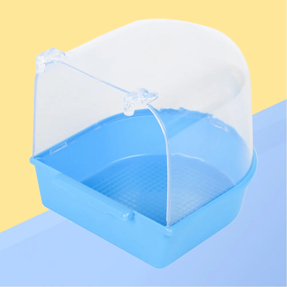 

Bath Cage Canary Bird Supplies Tub Covered Birds Bird Bath Cage Bird Accessories