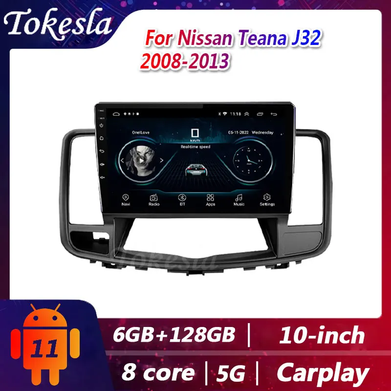 

Tokesla For Nissan Teana J32 2008 2013 Car Radio Android Tesla Stereo Receiver Navigation Systems For Touch Screen Car GPS