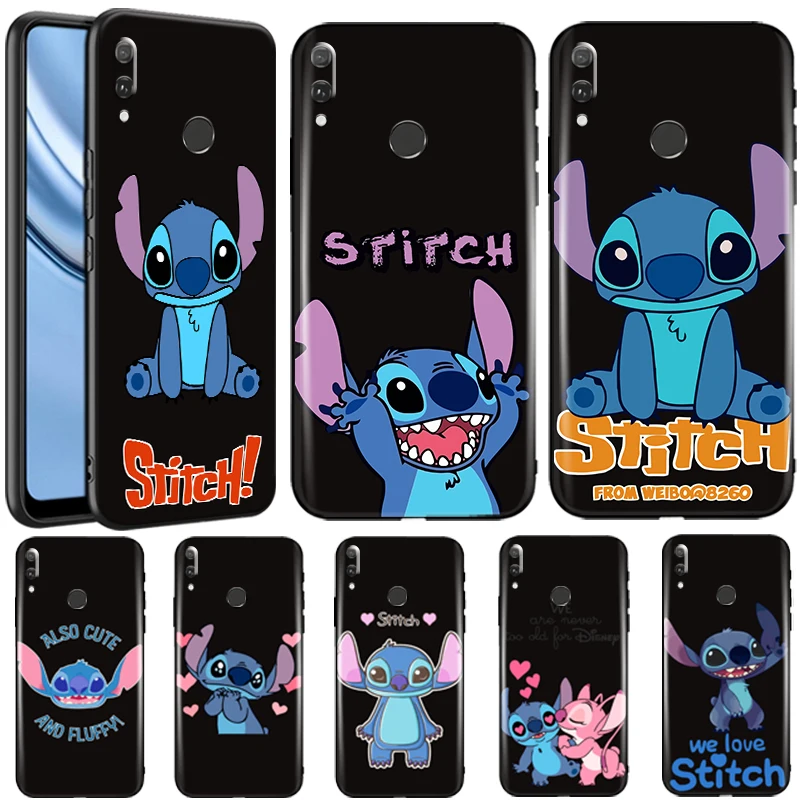 

Cute Cartoon-stitch- Phone Case For Huawei Y9 Prime 2019 2019 Y9a Y9s Y9 2018 Black Silicone Cover Ultra-Thin Carcasa Coque