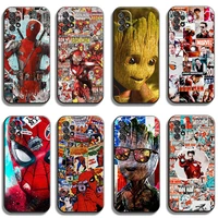 marvel cartoon spiderman phone cases for samsung galaxy a51 4g a51 5g a71 4g a71 5g a52 4g a52 5g a72 4g a72 5g coque carcasa