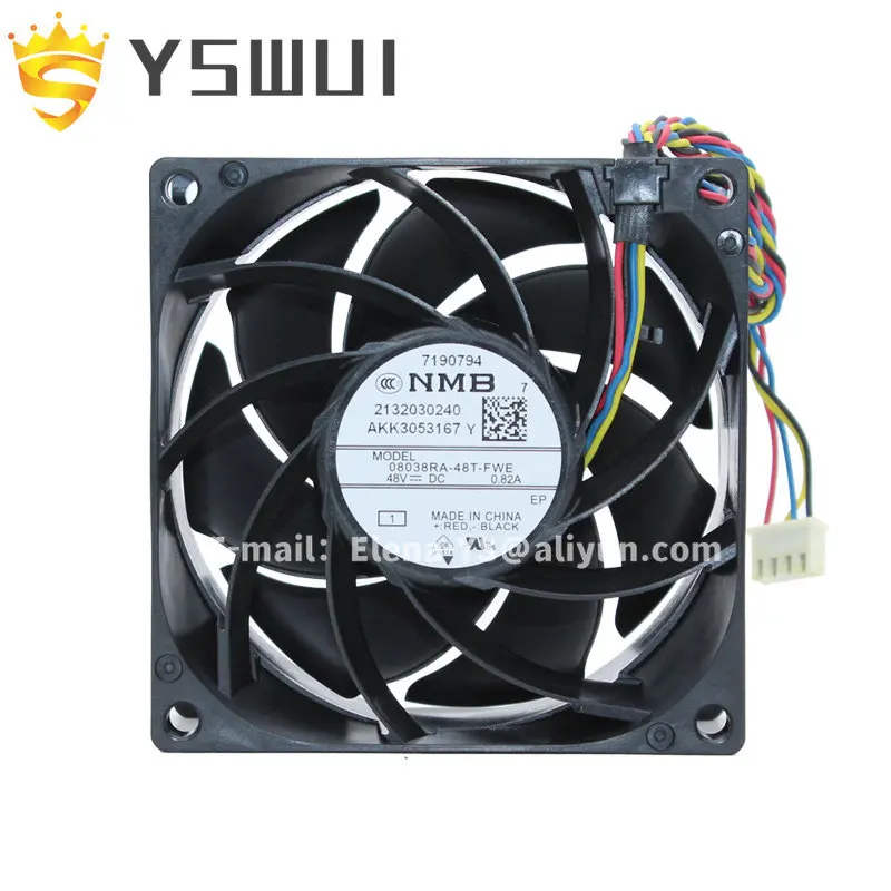 

Original NMB 08038RA-48T-FWE Subea 48V=DC 0.82A New 8cm 8038 Cooling Fan