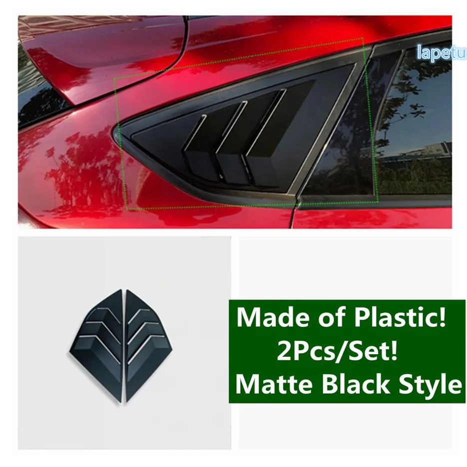 Боковое вентиляционное стекло жалюзи автомобильный задний спойлер декоративная