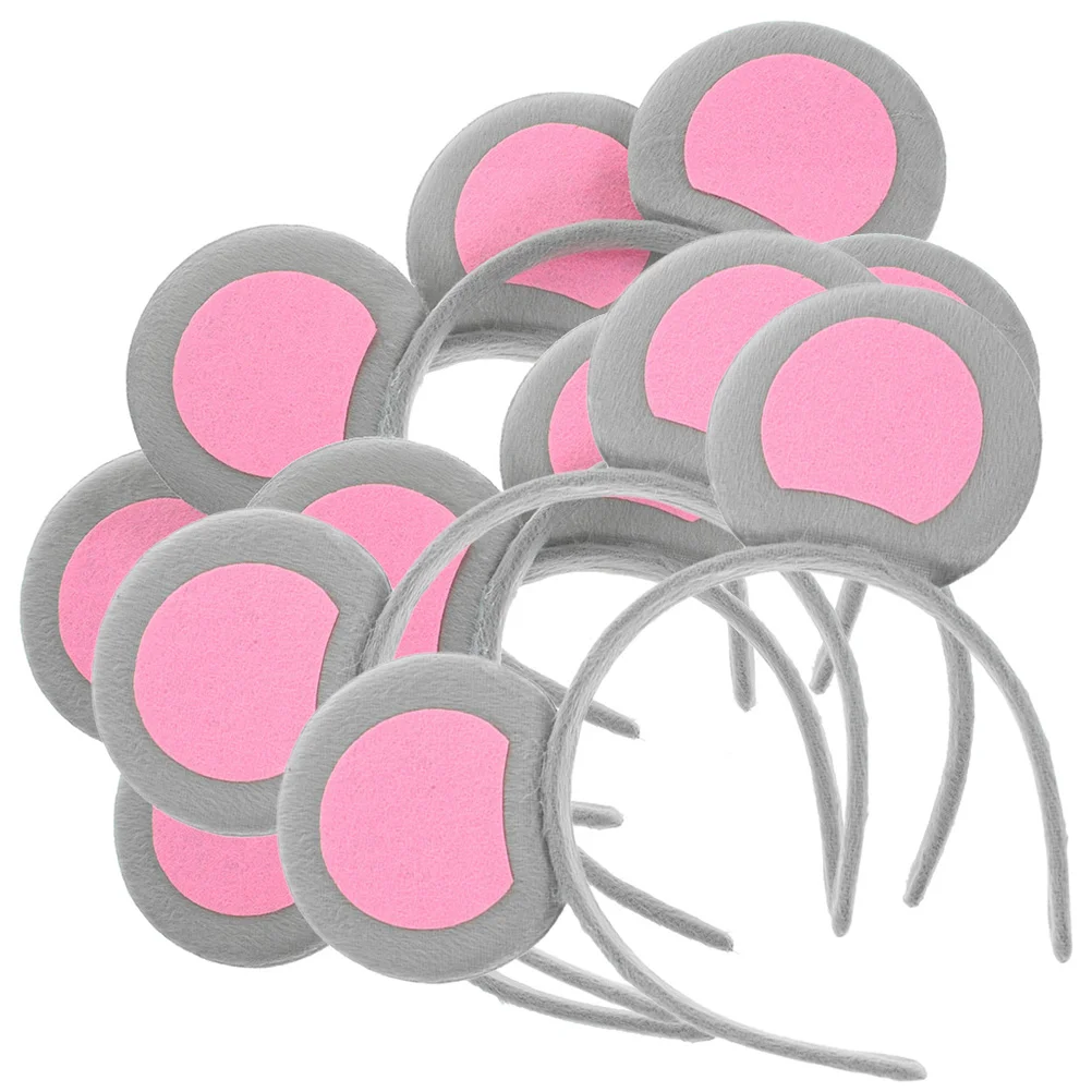 Костюм мыши повязка на голову с ушками животных гарнитура для волос женские уши