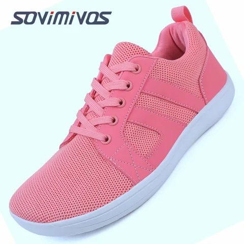 Кроссовки унисекс из дышащего материала, с широким носком, для бега