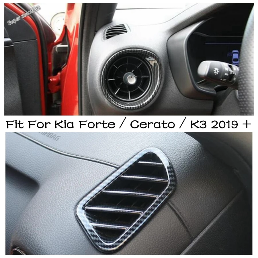

Dashboard Air AC Conditioning Vent Outlet Cover Trim For Kia Forte / Cerato / K3 2019 - 2023 Carbon Fiber Interior Accessories