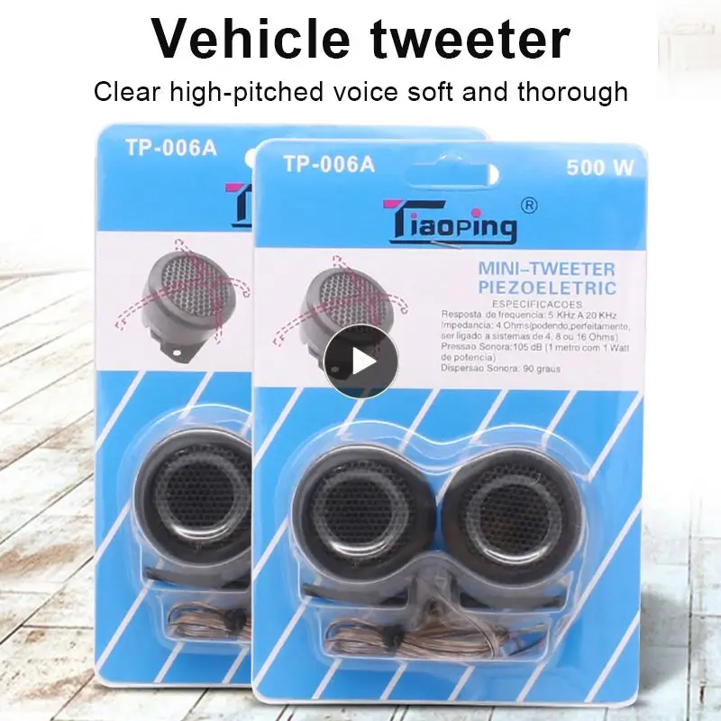 

Super Power Loud Audio Car Horn Speaker 006a Tweeter Mini Loud Speaker Universal Car Accessories Dome Tweeter Coil Loudspeaker