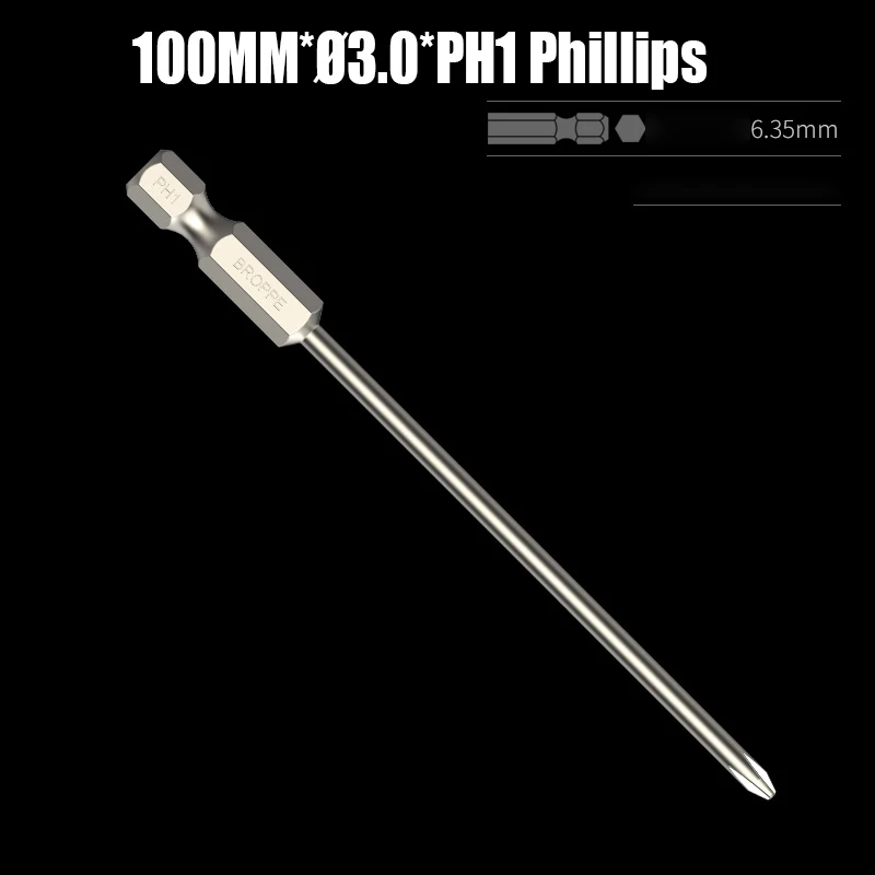 

50/75/100/150 мм стандартная удлиненная электрическая отвертка, быстрая твердость, партийная головка, сверло из легированной стали S2