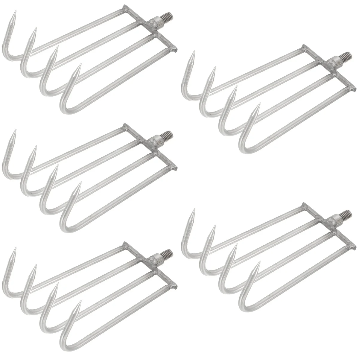 

5x Sturdy Professional Lake Rake Hand Rake Aquatic Rake Hand Tool Farm Implement Gardening Tool Steel Lake Rake