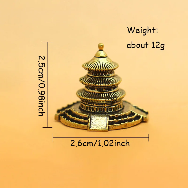 Латунная статуэтка храма чин освящения храма от архиереа творимаго