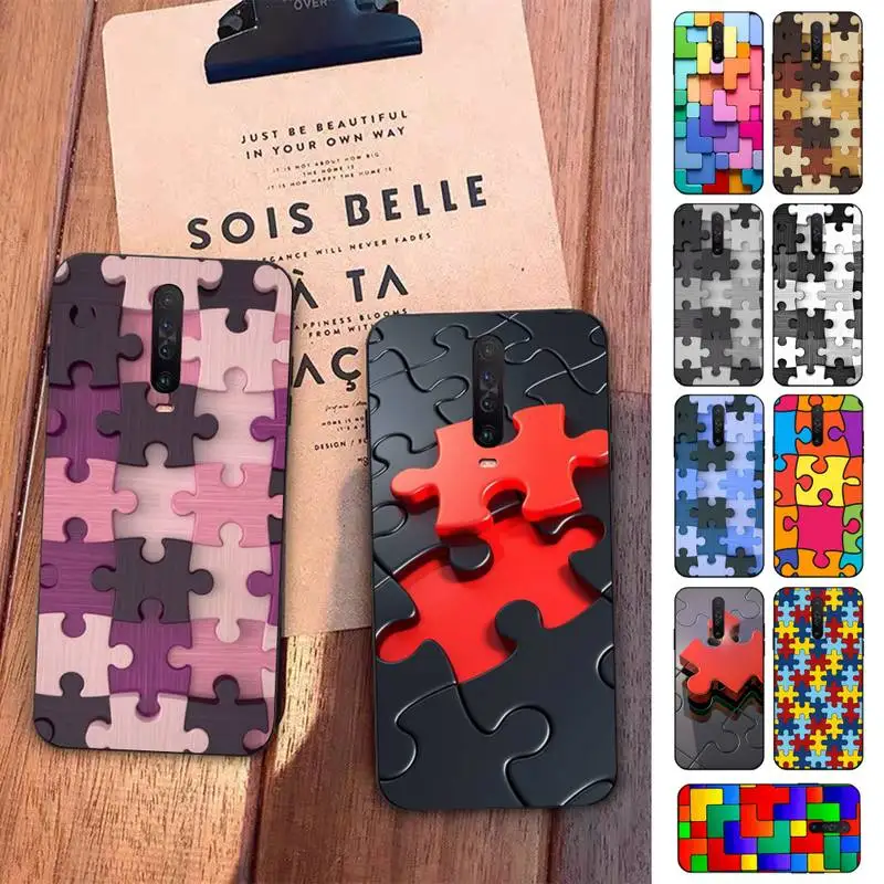 

LVTLV Puzzle Phone Case for Redmi 5 6 7 8 9 A 5plus K20 4X S2 GO 6 K30 pro