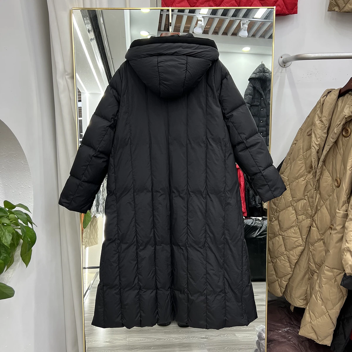 New Women Long Down Jacket Casual Style Autumn Winter Coats And Parkas Female Outwear