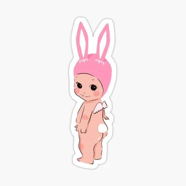 Bunny Cherub Pink Sonny Angel Inspire 5 шт. наклейки для декора стены милые художественные окна