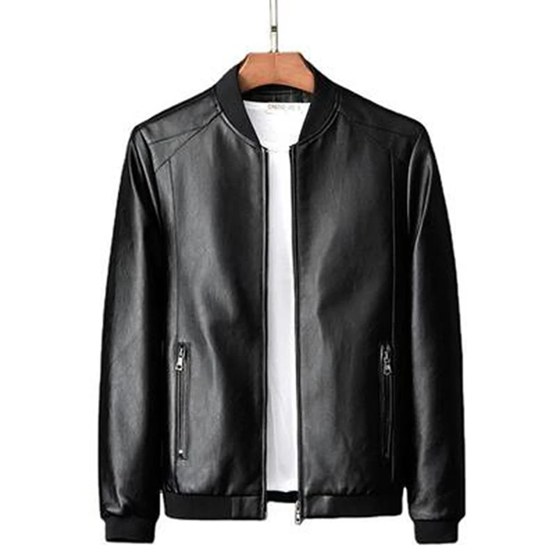 

Leather Jacket Bomber Motorcycle Jacket Men Biker Pu Baseball Jacket Plus Size 8Xl Fashion Casual Jaqueta Masculina 2023