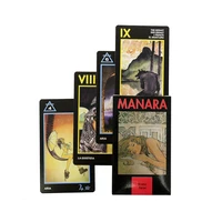 hot sell manara tarot cards for beginners for divination personal use tarot french german italian spain version deck