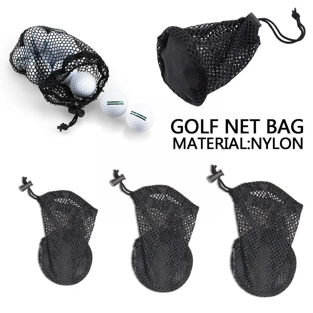 

Nylon Golf Bags Sports Mesh Net Bag 16/32/56 Ball Carrying Drawstring Pouch Storage Bag For golfer Outdoor Sports Gift A3V0