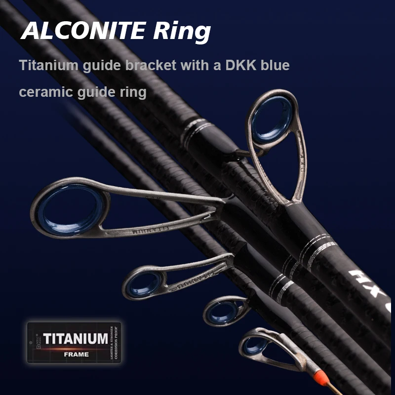 Фото PURELURE TITANIUM-T XUL BFS Rod 0,5-6 г Вес приманки 5 футов 6 футов Окунь Форель Бас Спиннинг Литье Титановый направляющий кронштейн F MF Action №4