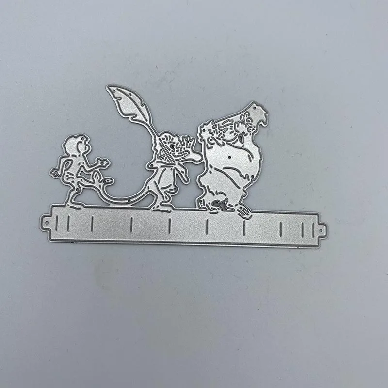 

Little boy and its orangutan partner metal cutting dies cut die mold Scrapbook paper craft knife mould blade punch stencils dies