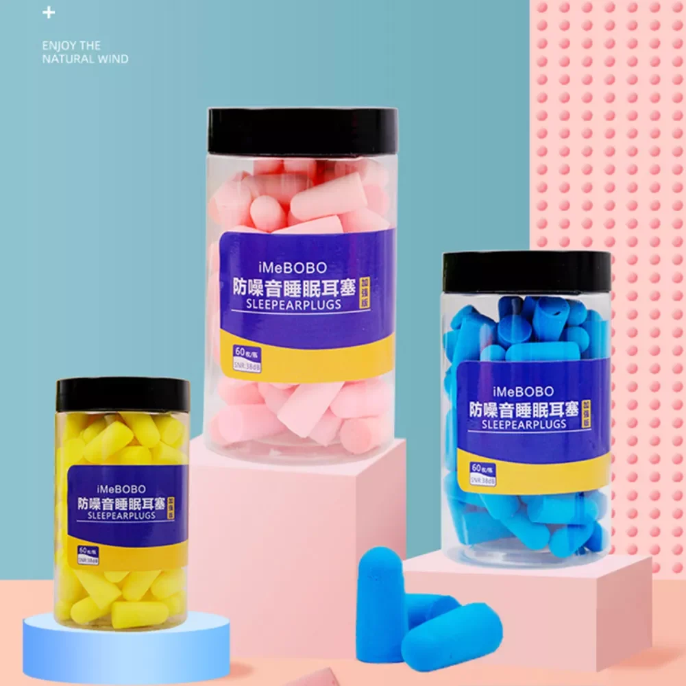 

Sleeping Earplugs Anti Snoring Noise Reduction Sound Insulation Earplug Hearing Protection Foam Reusable Ear Plugs