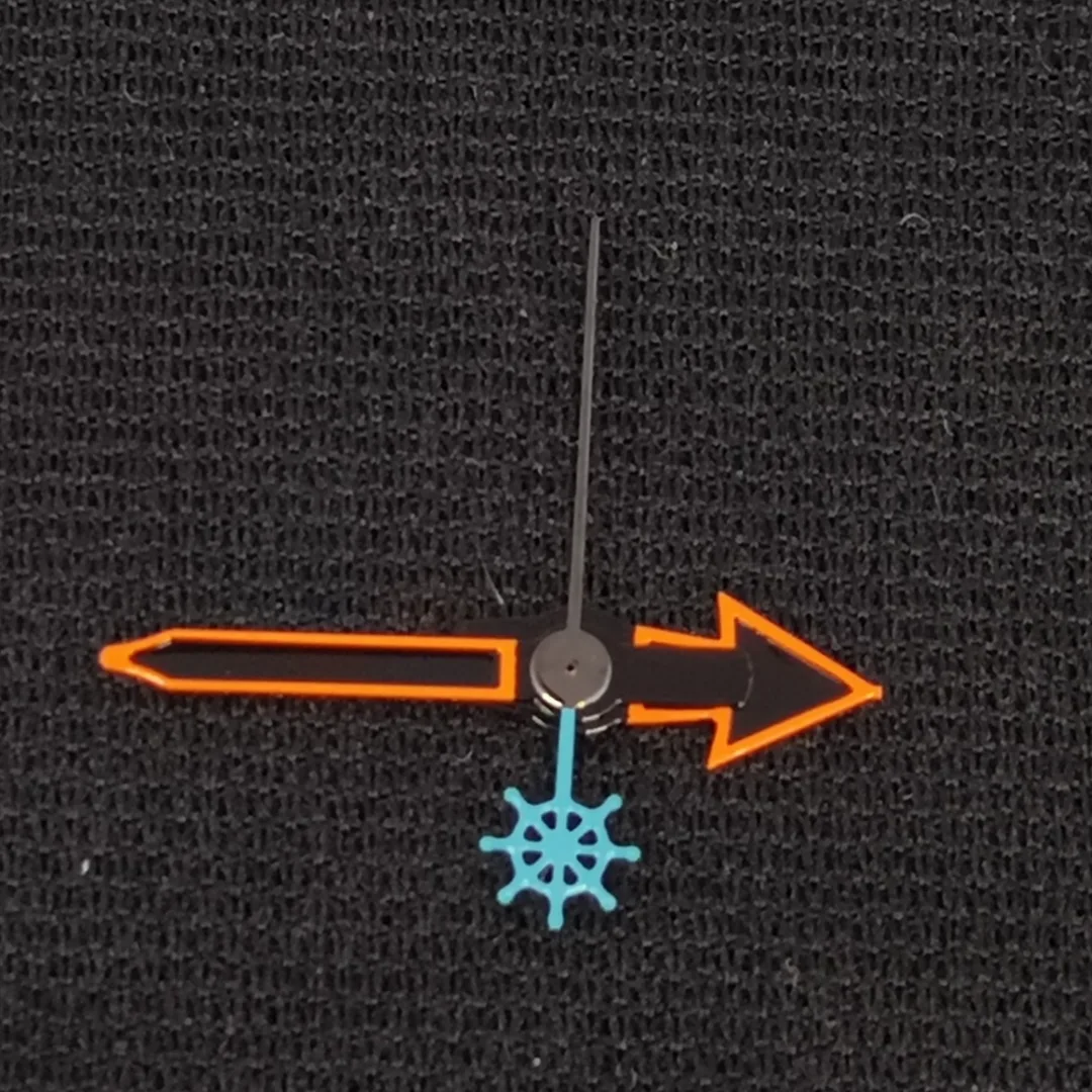 Стрелки NH35 Оранжевые стрелки часов с рыбой/черепахой/трезубецем/русалкой