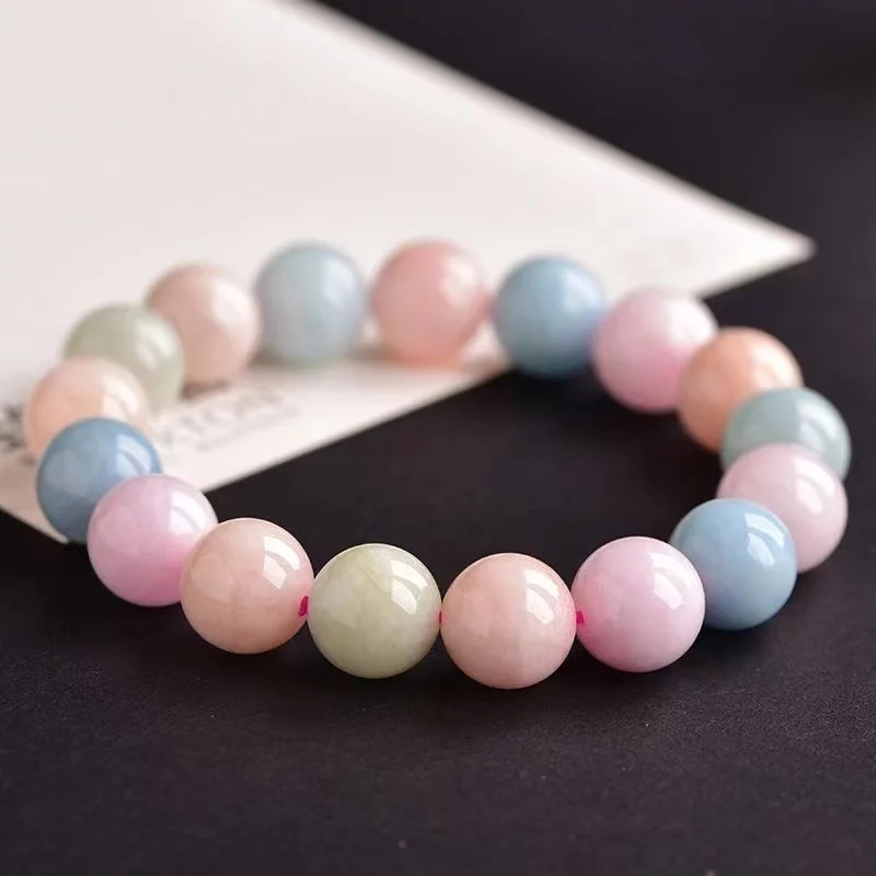 

Natural Morganite Crystal Bracelet