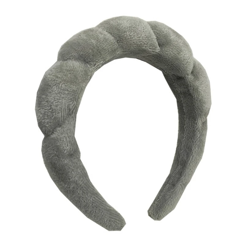 

M2EA Yoga Sweatband Headband Braid Headband Spa Headbands For Women Sponge Hairband Non Slip Skincare Headband
