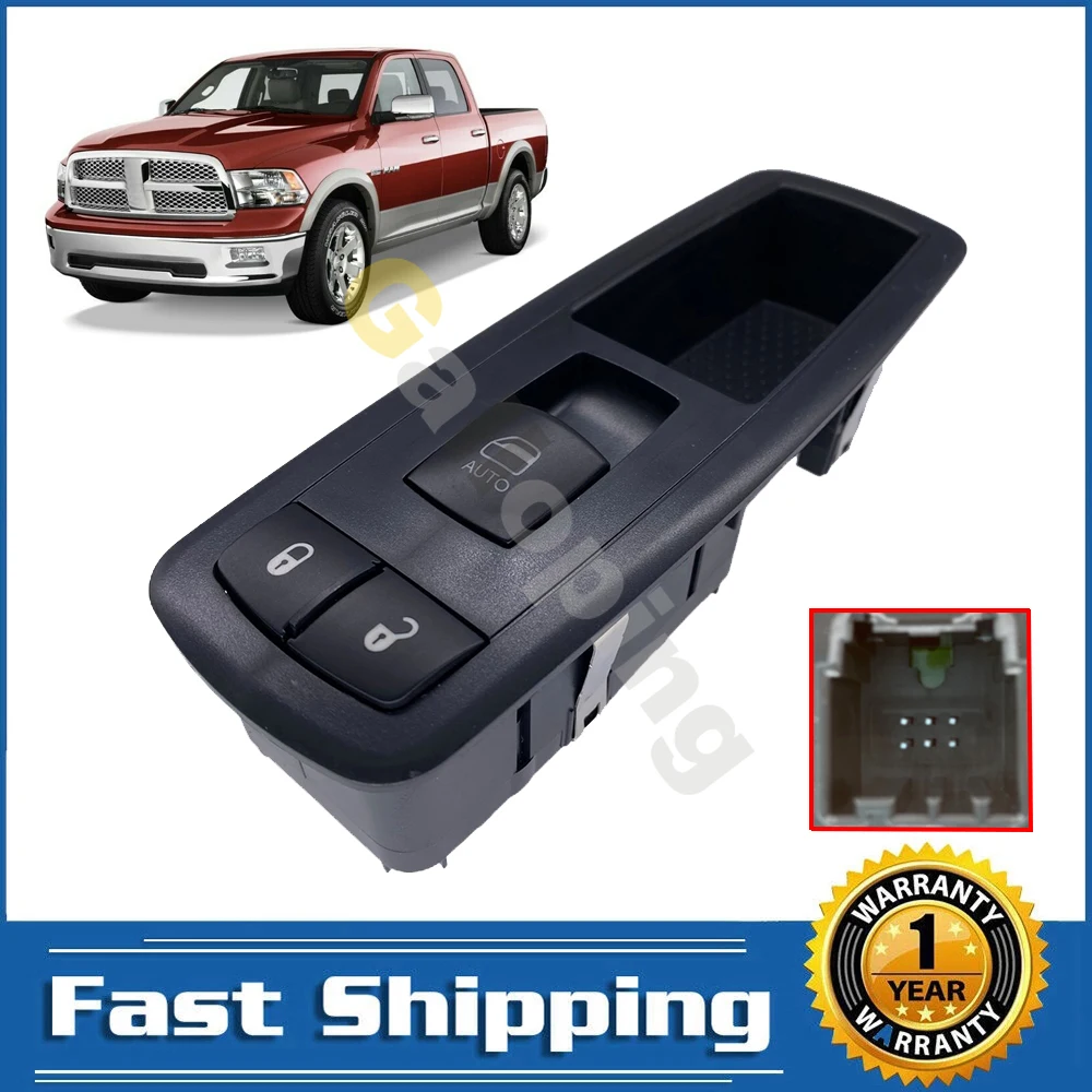 

For Dodge Ram 1500 2500 3500 Pickup 2009 2010 2011 2012 Front Right Power Window Control Switch Button 4602870AB Car Accessory