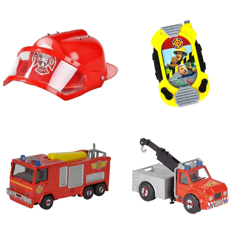 

Fireman Sam 4 pcs Set Helmet + Jupiter + Phoenix Radio Fireman Sam Bundle Set