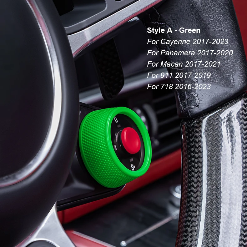 

Для Porsche Cayenne/Panamera 2017-2025 Macan/911/718 2016-2024 Taycan 20-25 многоцветный руль SC кнопка выброса