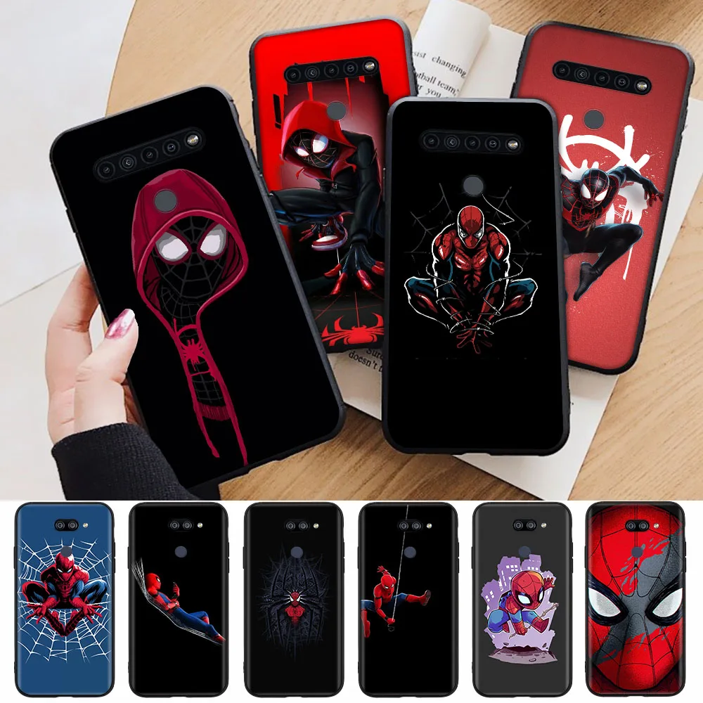 

Black Case for Xiaomi Redmi Note 10 10A 10C 10T 10S Pocophone F1 Poco F2 Pro Max Spider-Man