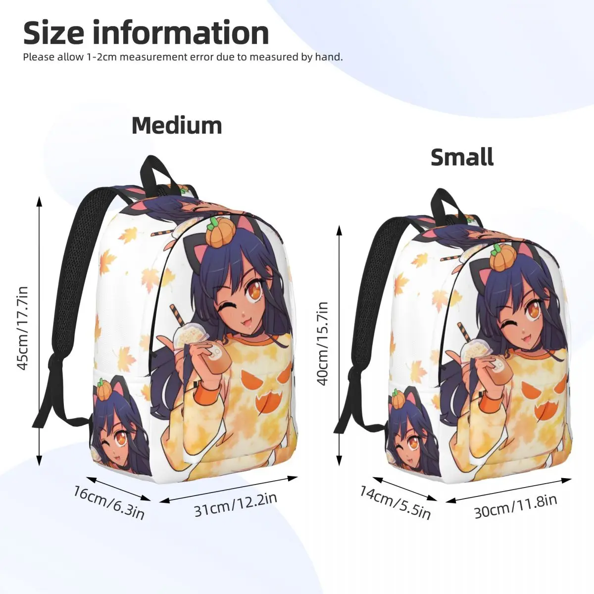 Осенний афмау! Рюкзак для дошкольного детского сада школьников Джессики бравура