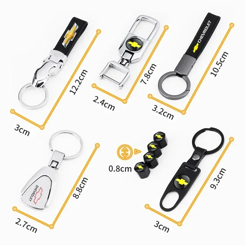 Ручной кожаный металлический автомобильный брелок для ключей Chevrolet Colorado Sonic Aveo