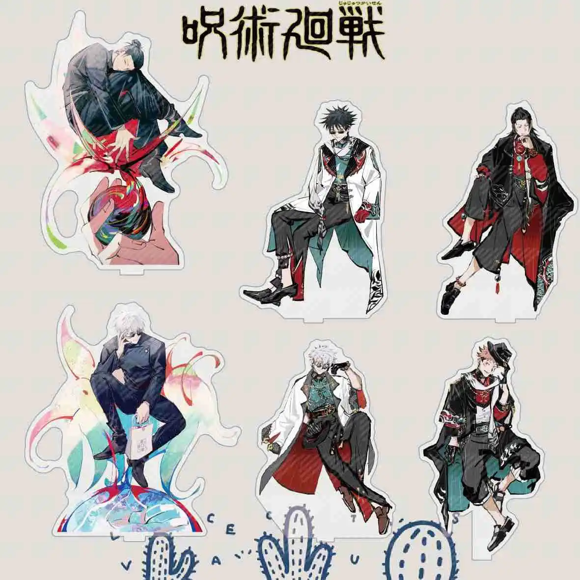 

Japan Anime Jujutsu Kaisen Figures Gojo Satoru Fushiguro Megumi Acrylic Model Geto Suguru Character Standing Sign Christmas Gift