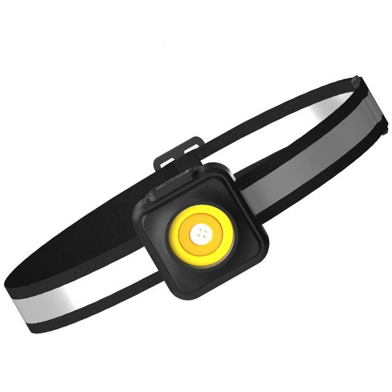 

Mini Headlamp Charging Glare Flashlight Outdoor Light Headset Reflective Headband Running Headlamp Black