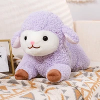 new white purple angel sheep plush doll soft cotton stuffed doll home soft toys sleeping mate stuffed plush toys