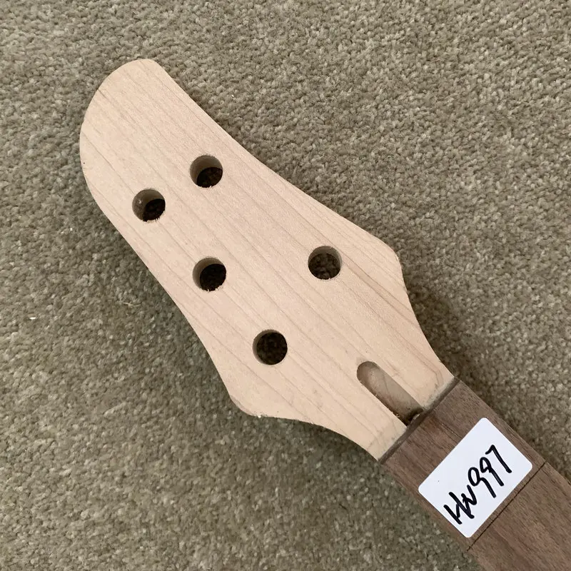 HN997 НЕОБРАБОТАННАЯ электрическая басовая шейка 4 струны версия без ладов краски