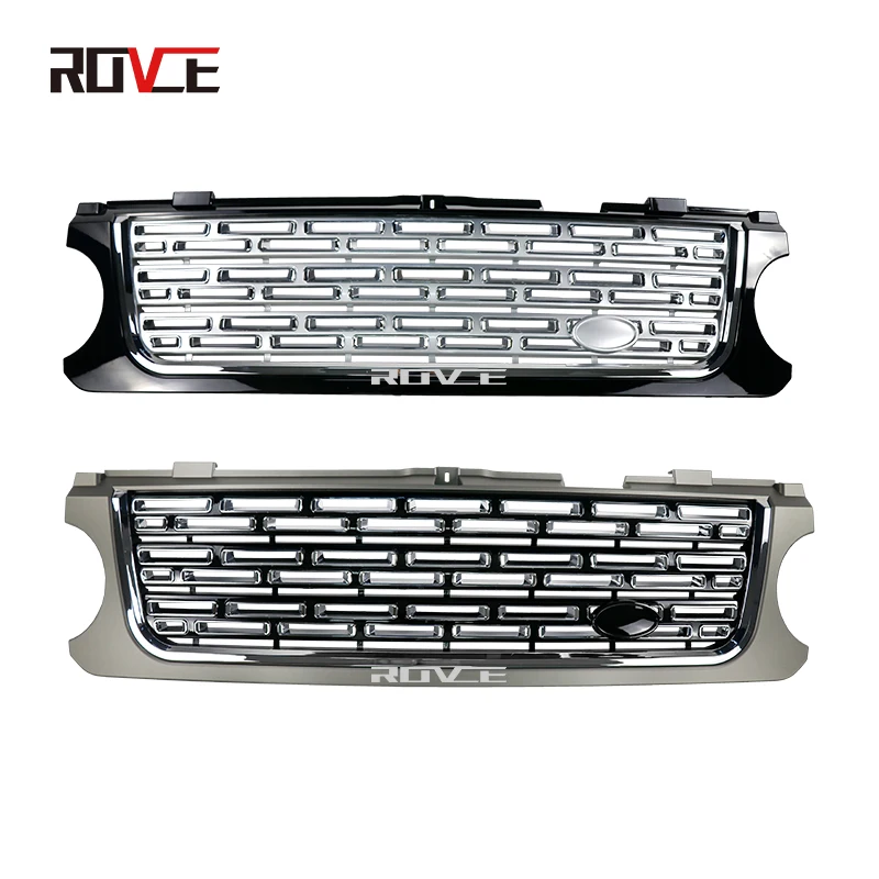

Rovce For Land Rover Range Rover Vogue 2002-2009 L322 Update to 2013 Car Front Bumper Racing Grille Mesh Cover Grills Grille