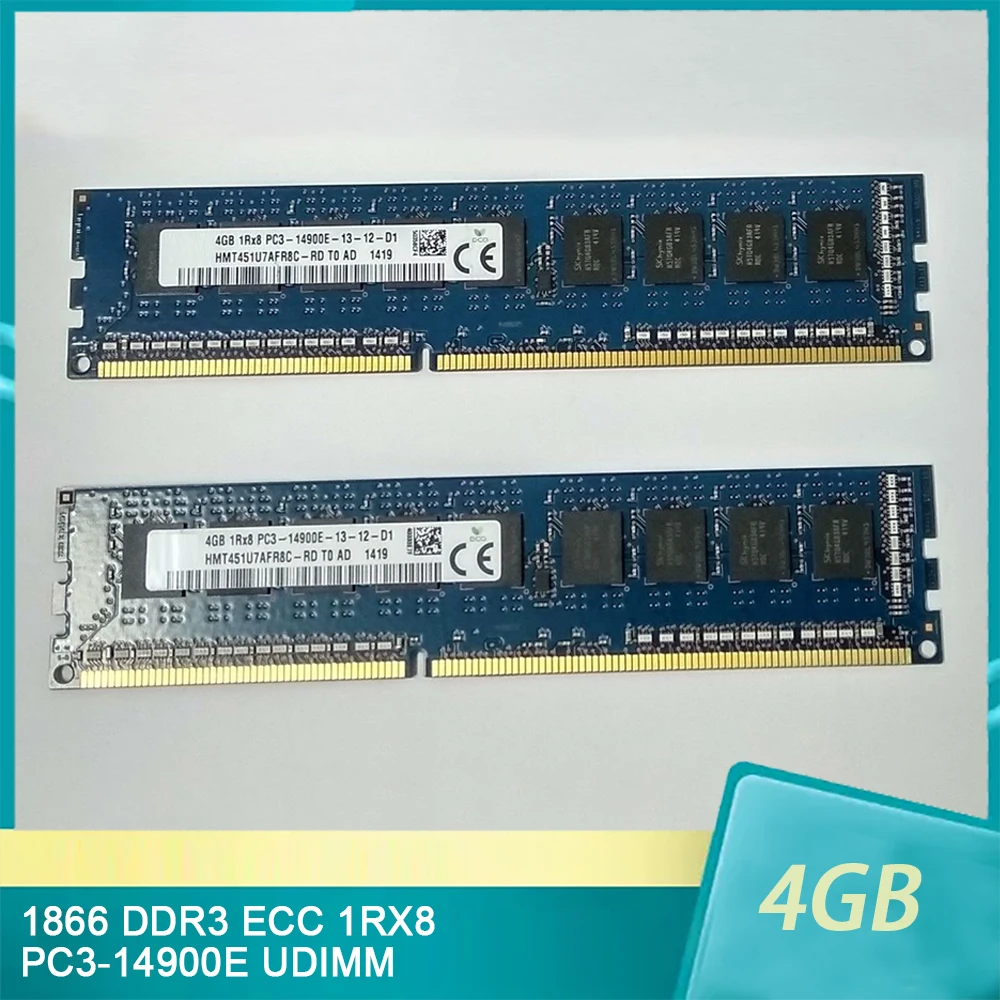 Оперативная память для SK Hynix 1 шт. 4 Гб 4G 1866 DDR3 ECC 1RX8 PC3-14900E UDIMM