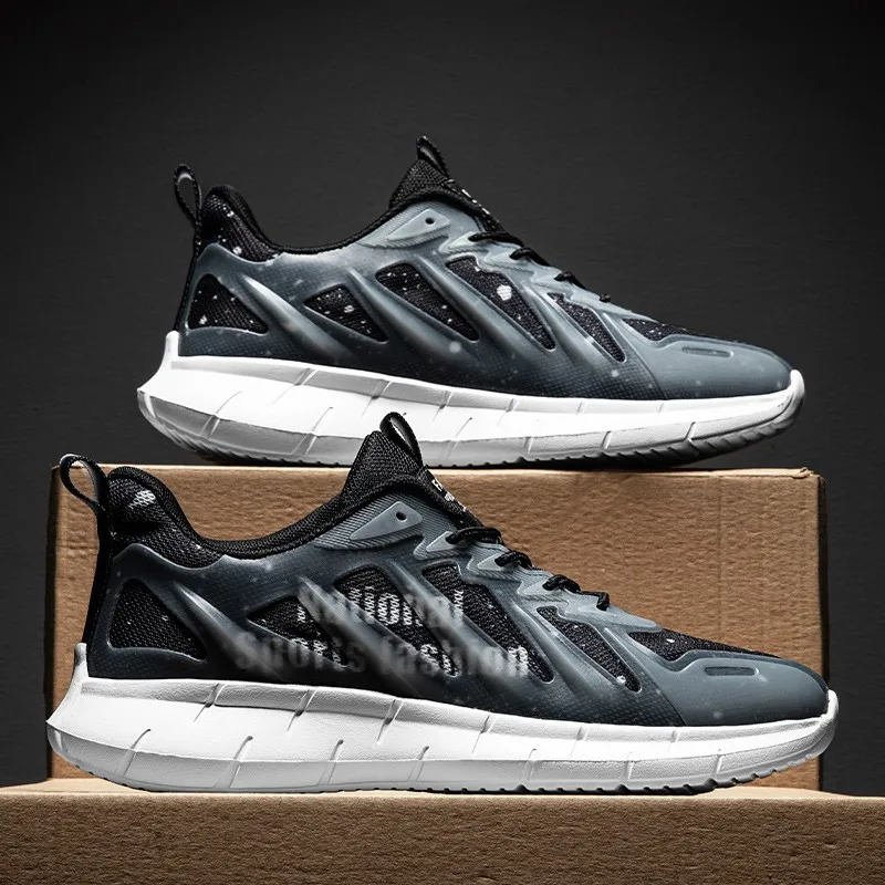 

Men Sneakers Breathable Running Shoes Lightweight Casual Shoes Comfortable Sporting Shoes Outdoor Zapatos Hombre Lace Up Flats
