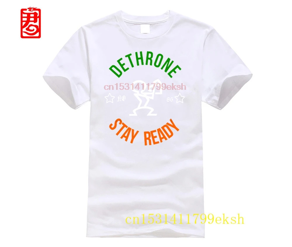 HOT deals Dethrone Conor Mcgregor Dublin Walk Out 2024 Short Male T-Shirt Summer Printed T Shirt Mens Fashion Cotton