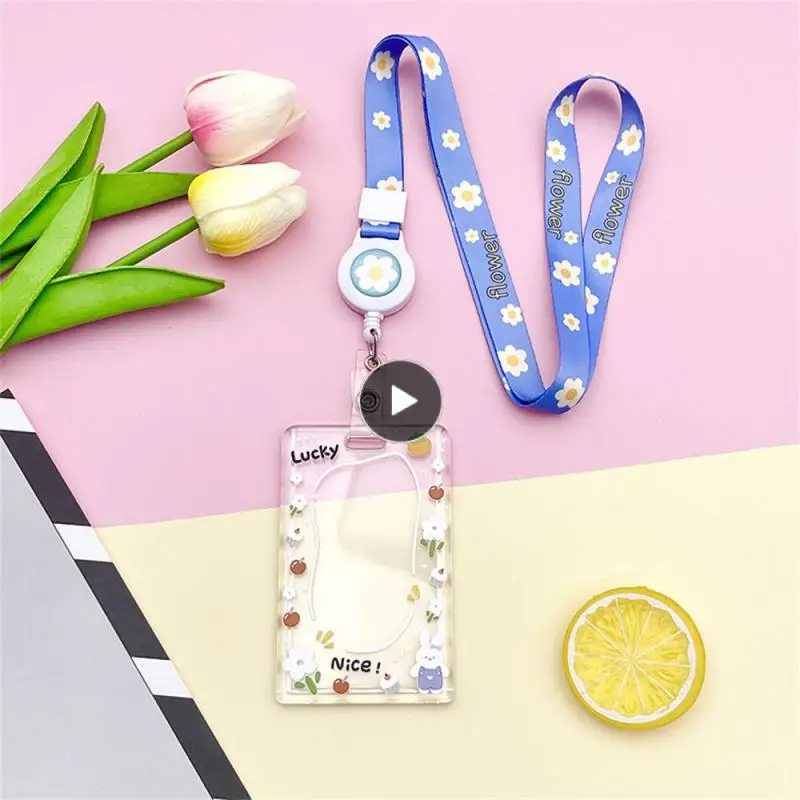 

Protective Case Slider Cartoon Cute Card Holder Acrylic Vertical Section Brand Card Holder Transparent Card Holder Transparent