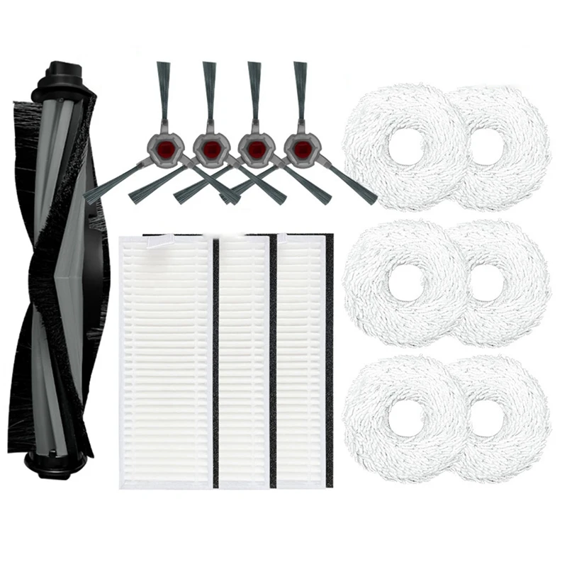 

Запчасти для робота-пылесоса Ecovacs Deebot N9 +, сменные детали, фильтр НЕРА, моющаяся тряпичная ткань для швабры