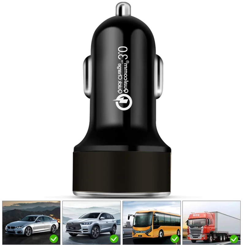qc 3 0 car charger fast charging phone adapter carregador usb type c for iphone 13 12 11 redmi huawei samsung usb c charger free global shipping